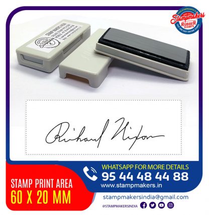 Signature Stamp / Pocket Stamp 60x20 mm