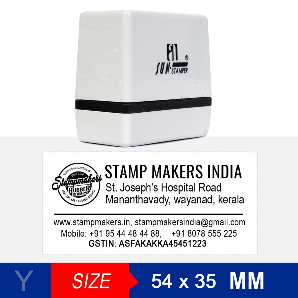 Address Stamp With Logo Online Stamp Makers India Stamp Makers Online Online Rubber Stamp